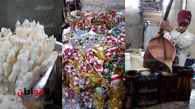 فيديو .. من داخل أحد المصانع القديمة هذه خطوات صناعة عروسة المولد