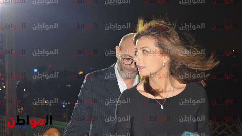 عادل أديب مع زوجته