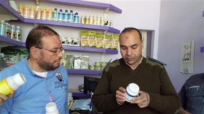 تحرير 4 محاضر والتحفظ على 125 عبوة مبيدات مخالفة ببني سويف