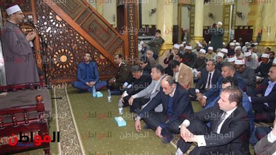 صور .. إحتفالية للمولد النبوي الشريف بمسجد السيدة حورية ببني سويف بحضور المحافظ ومدير الأمن