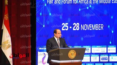 15 صورة تلخص نشاط السيسي في مؤتمر القاهرة الدولي للاتصالات