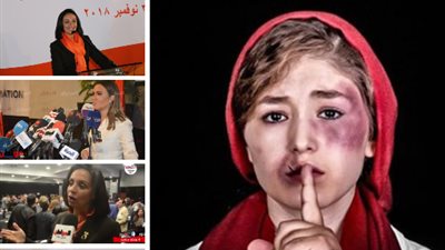 المرأة في أسبوع .. الأهرامات تضيء باللون البرتقالي لوقف العنف .. وهذه رسائل مايا مرسي للرجال
