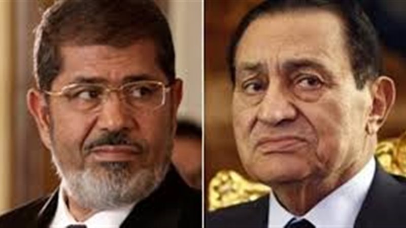 مرسى ومبارك 
