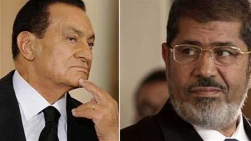 مبارك والمعزول مرسي