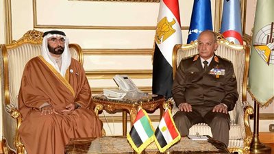 وزير الدفاع الإماراتى فى زيارة لمصر للمشاركة بمعرض الصناعات العسكرية