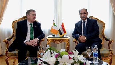 يونس المصري يبحث تعزيز التعاون الجوي مع وزير التجارة الأيرلندي