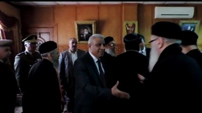 مدير أمن كفر الشيخ يهنيء الأنبا ماركوس لتنصيبه أسقفا عاما لدمياط وكفر الشيخ
