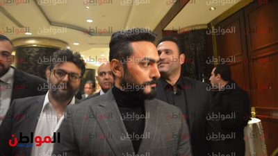 صور| تامر حسنى يصل حفل مهرجان what happens استعداداً لتكريمه 