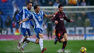 لحظة بلحظة مشاهدة مباراة برشلونة واسبانيول فى الدورى الاسباني