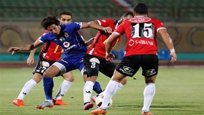 الأهلي يتقدم على طلائع الجيش بهدفي مروان محسن في الشوط الأول