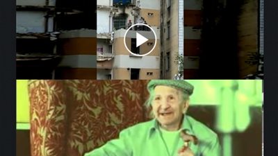 يافرحة أمك بيك.. انهيار 3 طوابق فوق عامل وهكذا كان رد فعله 