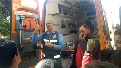 صور.. إسعاف بني سويف ينظم دورة تدريبية لطلاب مدرسة الشعب الابتدائية 