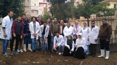 صور.. جامعة دمنهور تنظم قافلة صحية بيطرية بقرية الرحمانية