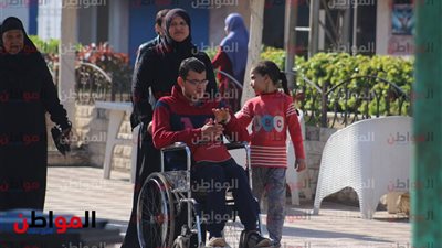 صور .. وصول ذوي الاحتياجات الخاصة إلى ماراثون أصحاب الهمم برعاية مستقبل وطن