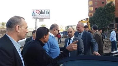 محافظ الغربية يوجه بإزالة سور مقلب المحلة الكبرى