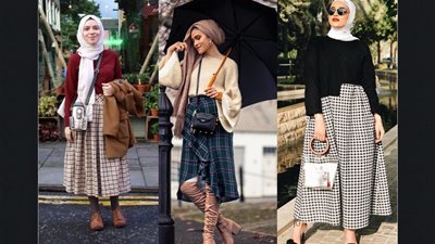  هتلبسي ايه بكره.. الجيبة الواسعة الكاروه موضة 2019 للمحجبات