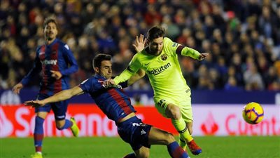 فيديو ..ميسي يقود برشلونة لفوز ساحق على ليفانتي 