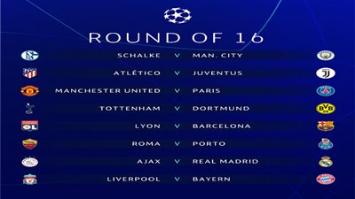 قرعة دوري أبطال أوروبا 2019.. ليفربول يصطدم ببايرن ميونيخ ومواجهات سهلة لبرشلونة وريال مدريد
