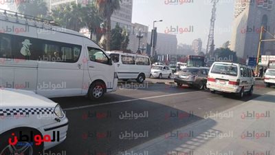  صور.. كثافة مرورية على كوبري قصر النيل 