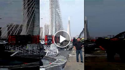 انت شارب ايه.. سائق متهور يتسبب في حادث مؤلم لـ 7 اشخاص 