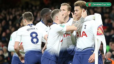 فيديو.. توتنهام يُسقط أرسنال في ديربي شمال لندن ويصل لنصف نهائي كأس كاراباو