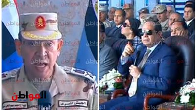 كلمة اللواء محمد عبدالحي .. شرح بالأرقام والرئيس يقاطعه مرتين بسبب الميعاد