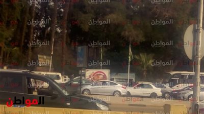 صور .. زحام مروري من كوبري الجامعة إلى الدقي