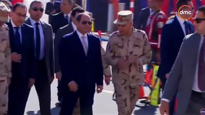 الرئيس السيسى يتفقد أعمال الهدم فى مشروع بشائر الخير2