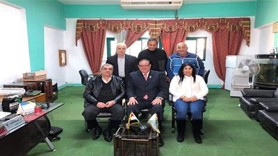 صور.. المصري يستقبل مجلس نقابة المهن الرياضية ببورسعيد