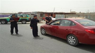 مرور سوهاج يتمكن من ضبط سيارة بدون بيانات 