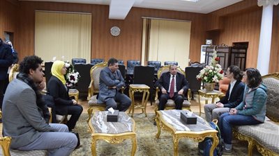 وفد علمي من النمسا يزور جامعة بنى سويف لبحث سبل التعاون العلمى