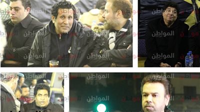 صور .. عزاء والدة عصام كاريكا يجمع رموز نوستالجيا الثمانينيات والتسعينيات