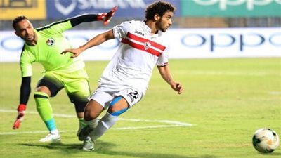 عبدالله جمعة يشارك في مران الزمالك   