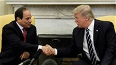 السيسي يبحث مع ترامب مستجدات الأوضاع في الشرق الأوسط 