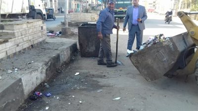 رفع 110 طن من القمامة في مدينة المطرية بالدقهلية 