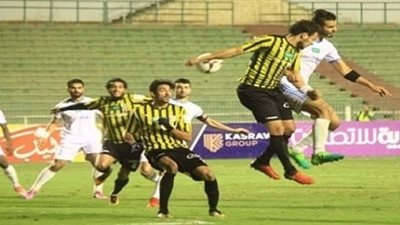 المقاولون العرب يضرب الإسماعيلي بهدف في الشوط الأول