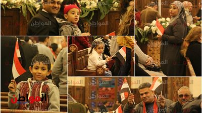 أعلام مصر تزين كنيسة ميلاد المسيح في افتتاح أكبر كاتدرائية في الشرق الأوسط