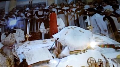 صور.. الأنبا بولا مطران طنطا يترأس صلاة العظة في كنيسة مارجرجس