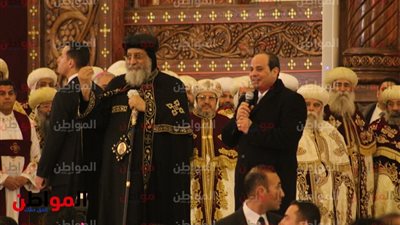 السيسي يقتبس كلمة من البابا تواضروس بشأن الاعتداء على الكنائس تعرف عليها..؟