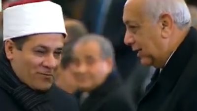 مظهر شاهين يشهد افتتاح الرئيس أكبر كاتدرائية في الشرق الأوسط
