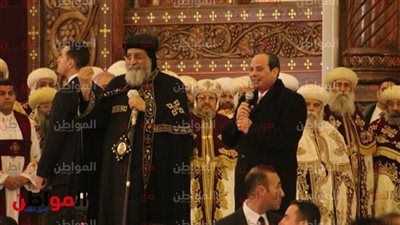 صور.. الرئيس السيسي: كل عام والأخوة المسيحين بخير وسلام 