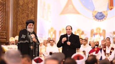  الرئيس عبد الفتاح السيسى فى تهنئة عيد الميلاد المجيد 2019: عيدنا كله سلام