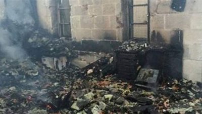 حريق هائل في مزرعة دواجن بالبحيرة
