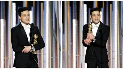 رامى مالك في صدارة تويتر بعد فوزه بجائزة Golden Globes 2019