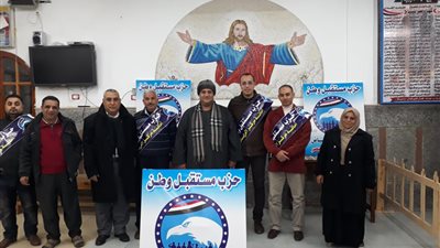 مستقبل وطن كفر الشيخ يشارك الأقباط أفراحهم بعيد الميلاد المجيد