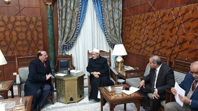 شيخ الأزهر يستقبل رئيس جامعة طنطا