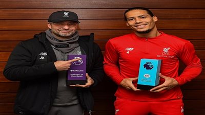 رسميا.. فان ديك أفضل لاعب في ديسمبر بالبريميرليج متفوقا على محمد صلاح 
