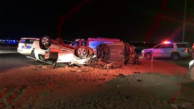   صور.. مصرع 6 مصريين بالكويت فى حادث مآساوى 