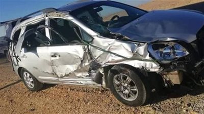تصادم ملاكي بالطريق الزراعي في البحيرة