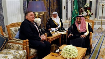  العاهل السعودى يستقبل وزير خارجية أمريكا فى زيارة رسمية 